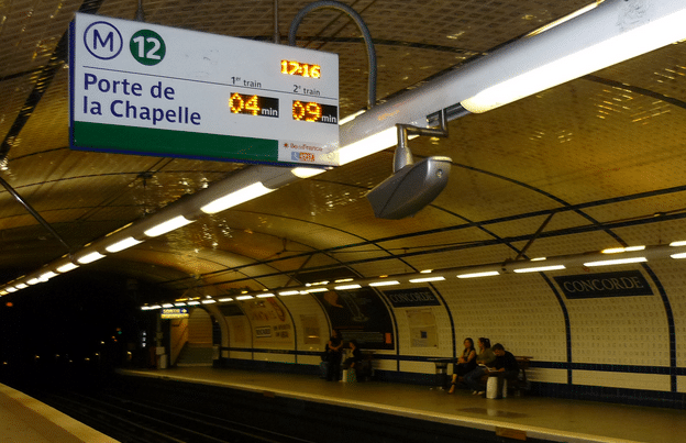 subway station in paris